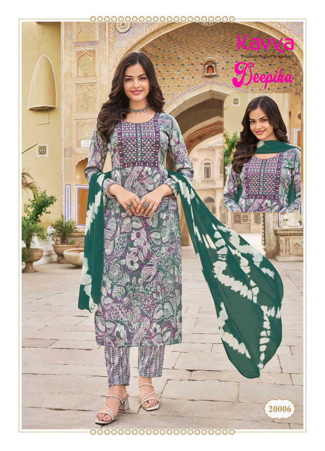 Deepika Vol 20 By Kavya Capsule Printed Kurti With Bottom Dupatta Wholesale Shop In Surat
